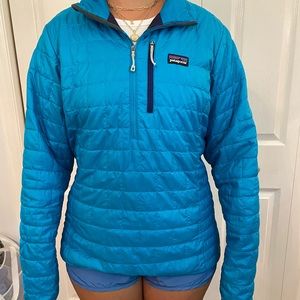 Patagonia Blue Puffer Pullover